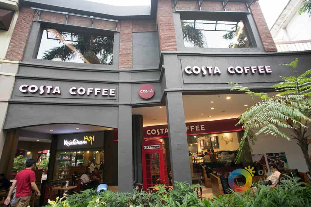 costa coffee, one of the largest and most famous coffee chains in the world