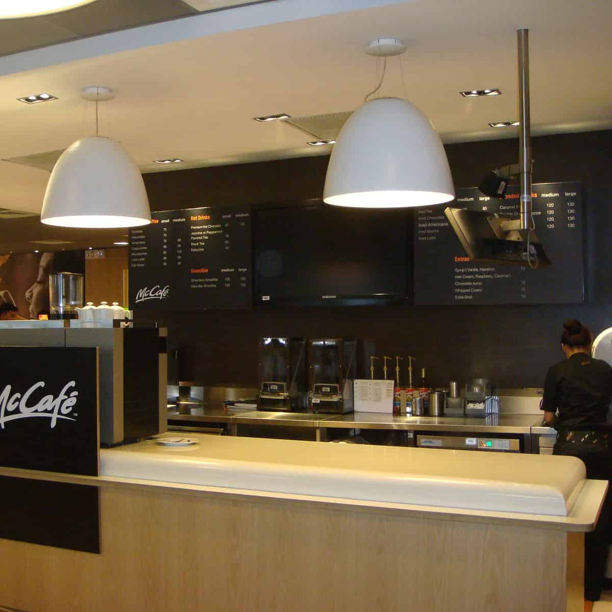 mccafe, one of the largest and most famous coffee chains in the world