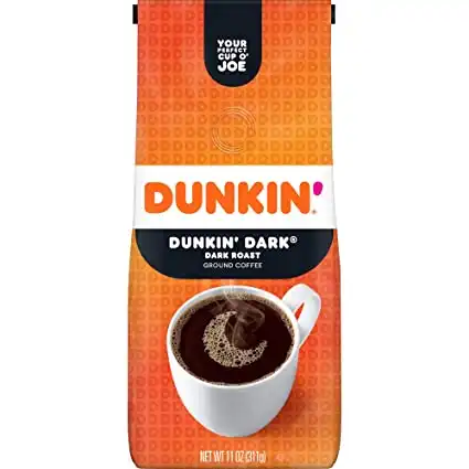 Dunkin' Dark Roast Ground Coffee, 11 Ounces